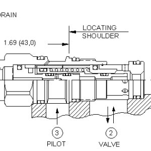 DODD-EHN Sun Hydraulics Logic Element Valve – installation dimensions drawing, cavity T-11A