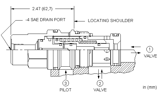 DOHD-EHN Sun Hydraulics Logic Element Valve – installation dimensions drawing, cavity T-17A