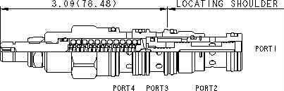 DRBN-LAN Sun Hydraulics 3-way Valve – hydraulic schematic symbol