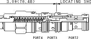 DRBP-LAN Sun Hydraulics 3-way Valve – hydraulic schematic symbol