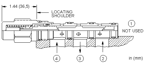DSCS-XGN Sun Hydraulics Shuttle Valve – installation dimensions drawing, cavity T-31A