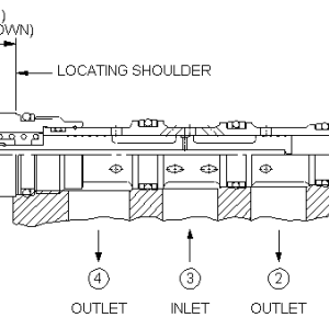 DSCY-XEN Sun Hydraulics Diverter Valve – installation dimensions drawing, cavity T-31A