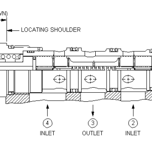 DSFD-XEN Sun Hydraulics Shuttle Valve – installation dimensions drawing, cavity T-33A