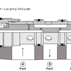 DSGH-XHN Sun Hydraulics Shuttle Valve – installation dimensions drawing, cavity T-33A