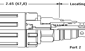 DTDM-LCN Sun Hydraulics 2-way Valve – installation dimensions drawing, cavity T-13A