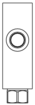 E2U – Ninety degree with reverse flow check - reducing – E2U_7 E2U Sun Hydraulics Ninety degree with reverse flow check - reducing Line mount manifold drawing