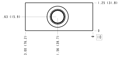 EEU – Port 3 connected to port 1 – EEU_10B EEU Sun Hydraulics Port 3 connected to port 1 Line mount manifold drawing