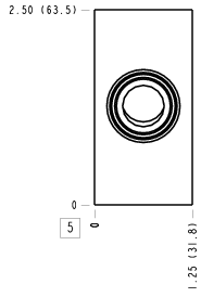 EEU – Port 3 connected to port 1 – EEU_5B EEU Sun Hydraulics Port 3 connected to port 1 Line mount manifold drawing