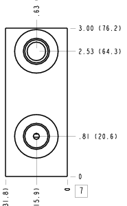 EFV Sun Hydraulics Ninety degree with gauge port Line mount manifold drawing