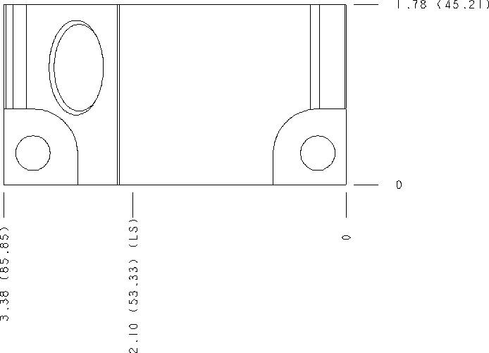 EJB – Inline – EJB_2B EJB Sun Hydraulics Inline Line mount manifold drawing