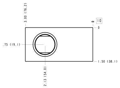 FAD – Ninety degree – FAD_10B FAD Sun Hydraulics Ninety degree Line mount manifold drawing