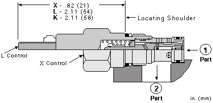 FCBB-XAN Sun Hydraulics Flow Control Valve – installation dimensions drawing, cavity T-162A