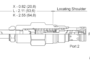 FCBC-LCN Sun Hydraulics Flow Control Valve – installation dimensions drawing, cavity T-162A
