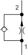 FDCB – Fully adjustable pressure compensated flow control valve with reverse flow check – FC_B FDCB-LAN Sun Hydraulics Flow Control Valve – hydraulic schematic symbol