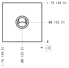 FEJ – Through port with gauge port – FEJ_10B FEJ Sun Hydraulics Through port with gauge port Line mount manifold drawing