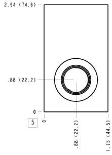 FEJ – Through port with gauge port – FEJ_5B FEJ Sun Hydraulics Through port with gauge port Line mount manifold drawing