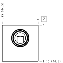 FGJ – Through port – FGJ_2B FGJ Sun Hydraulics Through port Line mount manifold drawing