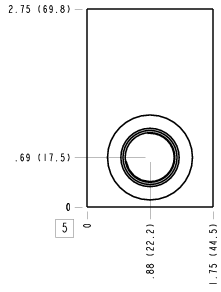 FGJ – Through port – FGJ_5B FGJ Sun Hydraulics Through port Line mount manifold drawing