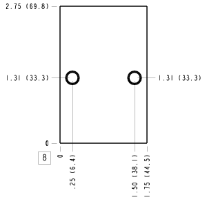 FGJ – Through port – FGJ_8B FGJ Sun Hydraulics Through port Line mount manifold drawing