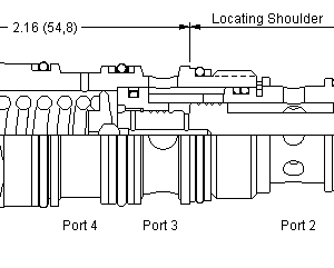 FKEA-XCN Sun Hydraulics Throttle Valve – installation dimensions drawing, cavity T-22A