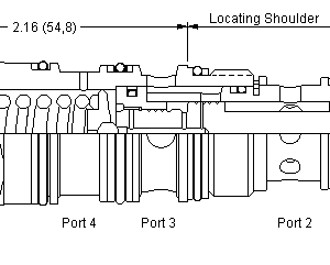 FKEB-XCN Sun Hydraulics Throttle Valve – installation dimensions drawing, cavity T-22A