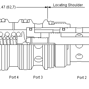 FKGA-XCN Sun Hydraulics Throttle Valve – installation dimensions drawing, cavity T-23A