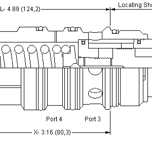 FKHA-XCN Sun Hydraulics Throttle Valve – installation dimensions drawing, cavity T-24A