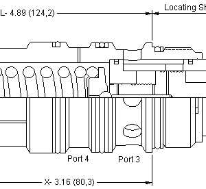 FKHB-XCN Sun Hydraulics Throttle Valve – installation dimensions drawing, cavity T-24A