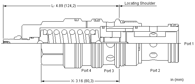 FKHB-XCN Sun Hydraulics Throttle Valve – installation dimensions drawing, cavity T-24A
