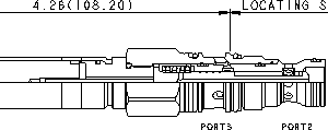 FMDA-XDN Sun Hydraulics Flow Control Valve – installation dimensions drawing, cavity T-11A
