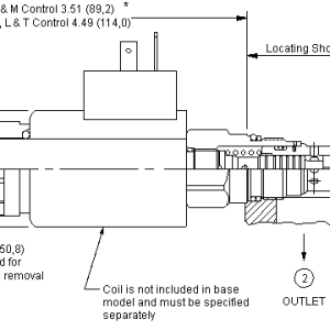 FPCC-XCN Sun Hydraulics Flow Control Valve – installation dimensions drawing, cavity T-13A