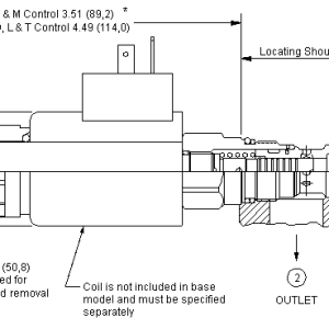 FPCH-XCN Sun Hydraulics Flow Control Valve – installation dimensions drawing, cavity T-13A