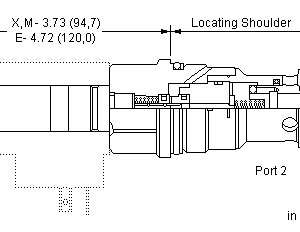 FPHK-XCN Sun Hydraulics Flow Control Valve – installation dimensions drawing, cavity T-16A