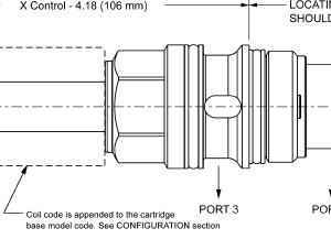 FREP-XAN Sun Hydraulics Flow Control Valve – installation dimensions drawing, cavity T-17A