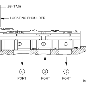 FSDC-XAN Sun Hydraulics Flow Divider Valve – installation dimensions drawing, cavity T-32A