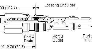 FTCA-XCN Sun Hydraulics Throttle Valve – installation dimensions drawing, cavity T-52AD