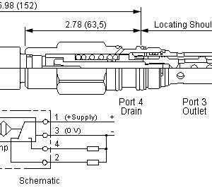 FTCAZ-CN Sun Hydraulics Position Indication Valve – installation dimensions drawing, cavity T-52AD