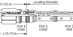 FTDA-XCN Sun Hydraulics Throttle Valve – installation dimensions drawing, cavity T-52AD