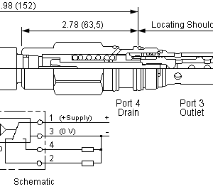 FTDAZ-CN Sun Hydraulics Position Indication Valve – installation dimensions drawing, cavity T-52AD