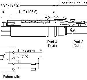 FTEAZ-CN Sun Hydraulics Position Indication Valve – installation dimensions drawing, cavity T-53AD