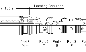 FTFC-XYN Sun Hydraulics 4-way Valve – installation dimensions drawing, cavity T-53A