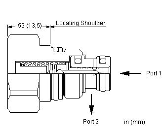 FXAA-XAN Sun Hydraulics Flow Control Valve – installation dimensions drawing, cavity T-8A