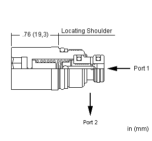 FXAG-XAN Sun Hydraulics Flow Control Valve – installation dimensions drawing, cavity T-8A