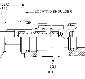 FXEA-LAN Sun Hydraulics Flow Control Valve – installation dimensions drawing, cavity T-16A