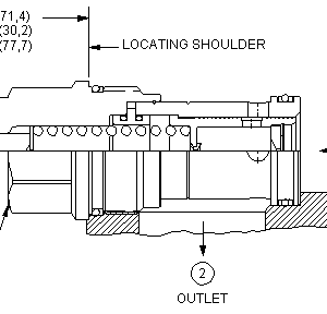 FXFA-XAN Sun Hydraulics Flow Control Valve – installation dimensions drawing, cavity T-18A