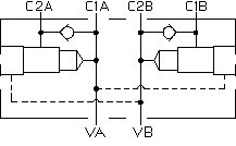 H8F – 2 cylinder sequence, with reverse checks – symlm3_K H8F Sun Hydraulics 2 cylinder sequence, with reverse checks Line mount manifold drawing