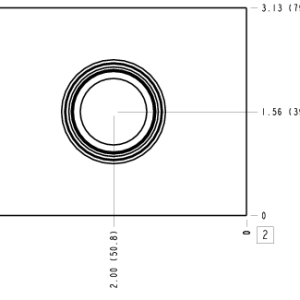 IA4 Sun Hydraulics Ninety degree with gauge port Line mount manifold drawing