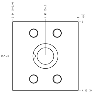 IAR Sun Hydraulics Ninety degree with gauge port Line mount manifold drawing