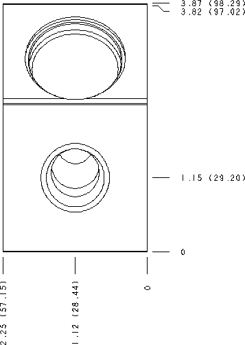 ICD – Inline – ICD_5B ICD Sun Hydraulics Inline Line mount manifold drawing