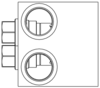IMY – Cross port with make up checks – IMY_8 IMY Sun Hydraulics Cross port with make up checks Line mount manifold drawing